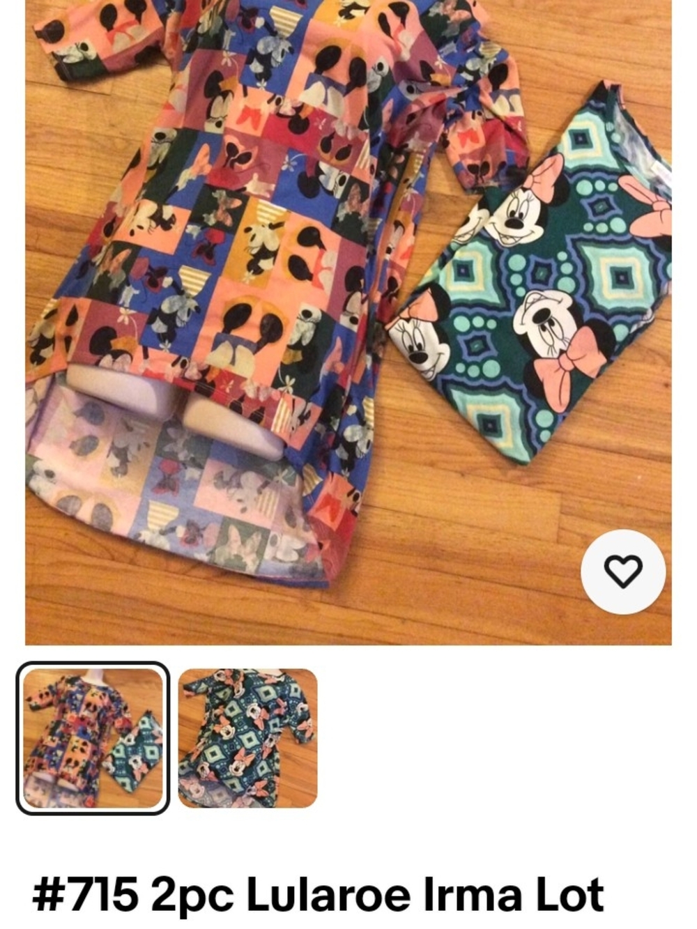 #L4 LuLaRoe Disney Irma Tops